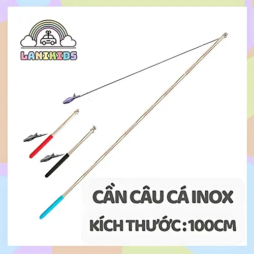 CẦN CÂU CÁ ĐỒ CHƠI INOX