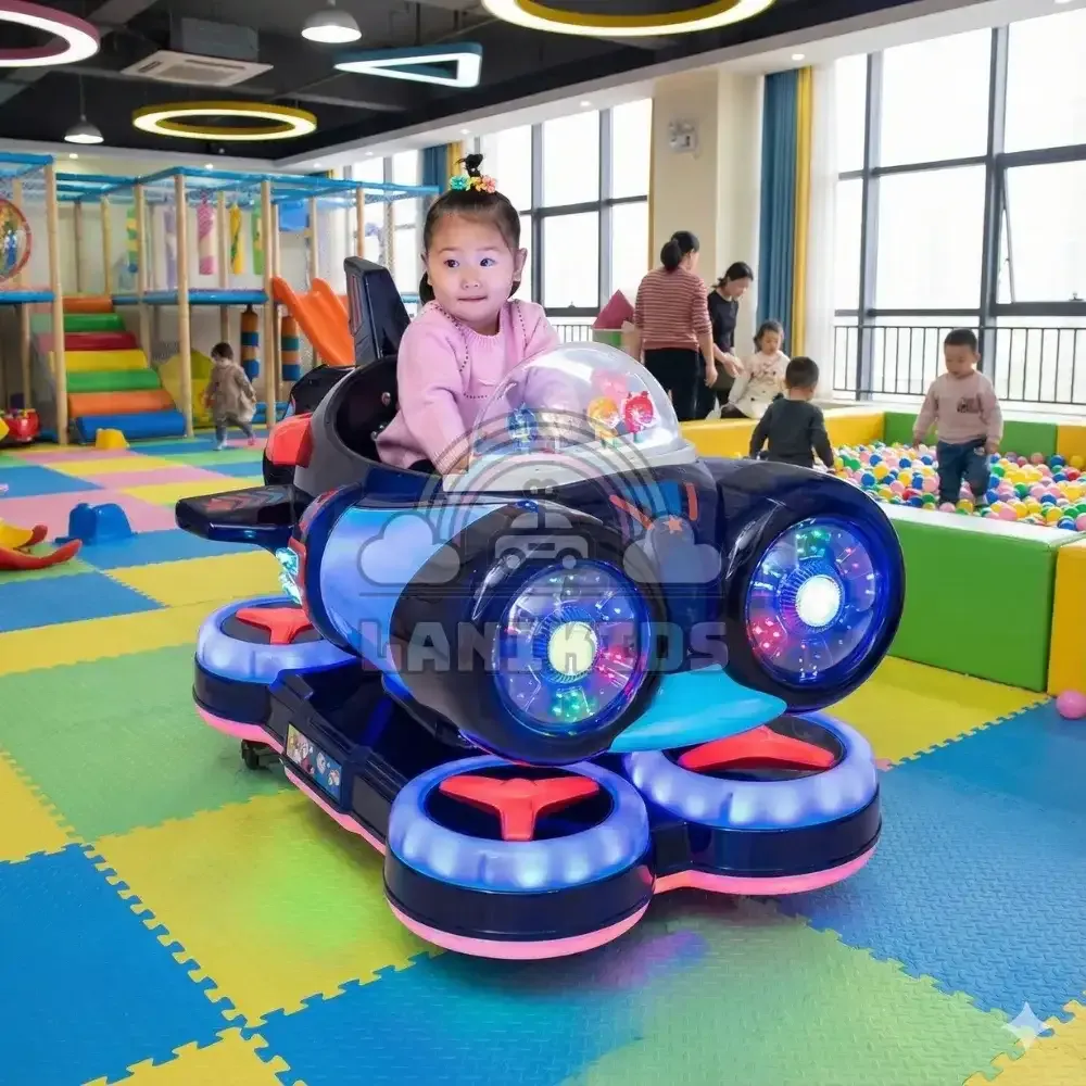 Thú nhún điện phi thuyền không gian Space Airship (Blue)